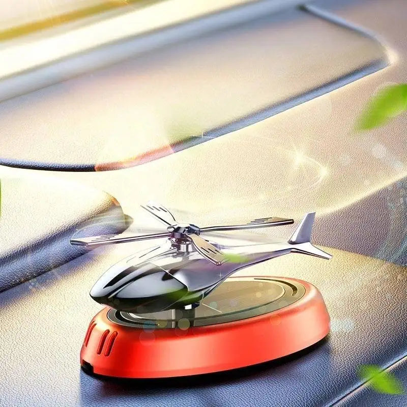 Solar Car Air Freshener Perfume Helicopter Decor Interior Decor Solar Car Rotating Aromatherapy Perfume