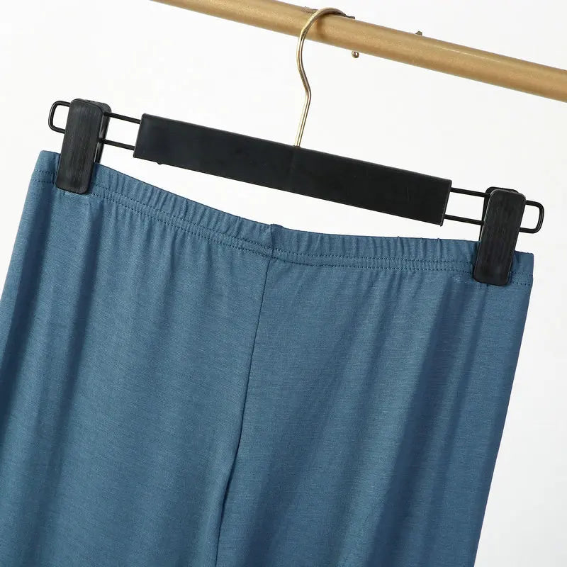 Women's Plus Size Thin Cotton Sleepwear Capri Pajama Pants