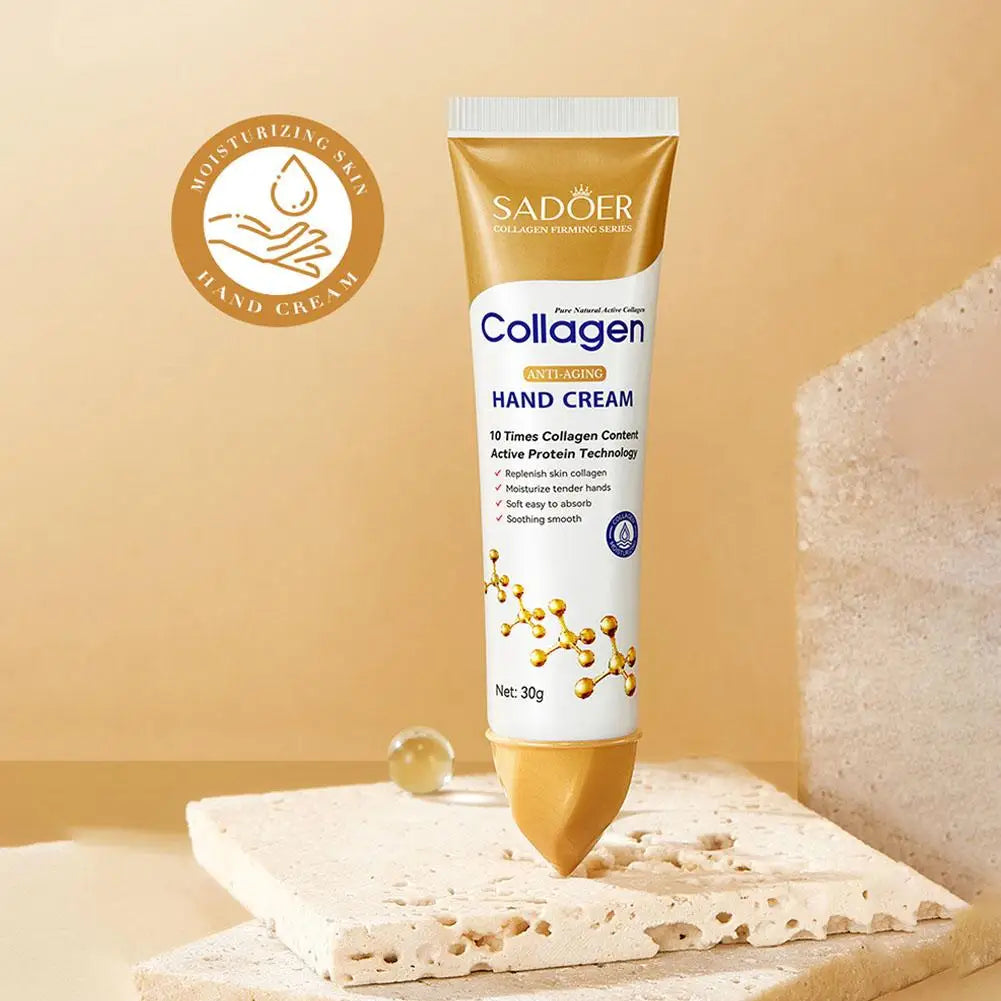 1-5pcs SADOER Collagen Hand Cream Hands Skin Friming Moisturizing Brightening Hydrating Hands Creams Hand Skin Care Products