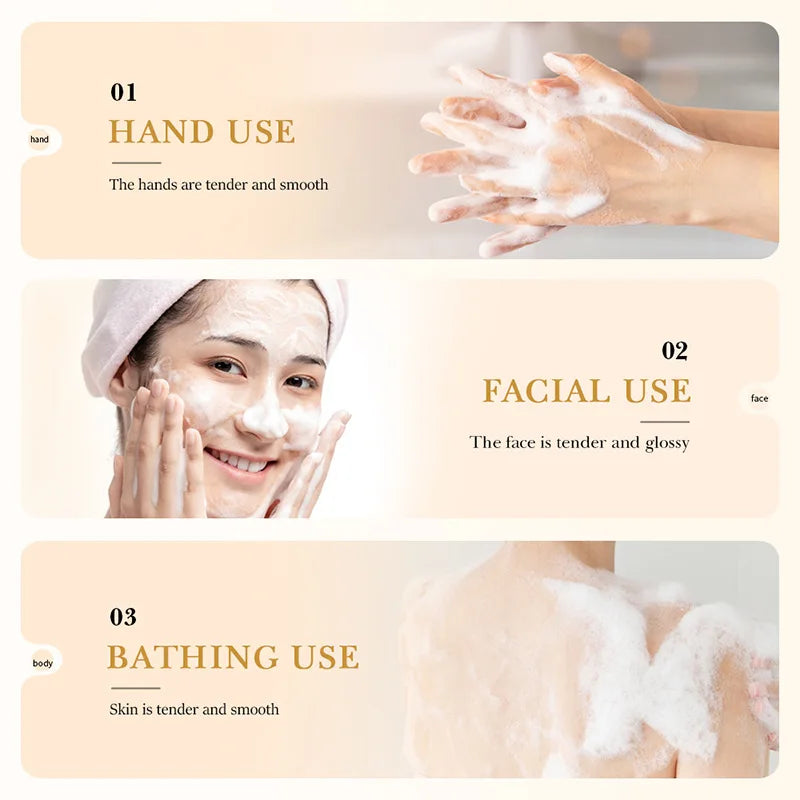 BIOAQUA White Rice Facial Soap – Moisturizing Foam Cleanser & Oil Control