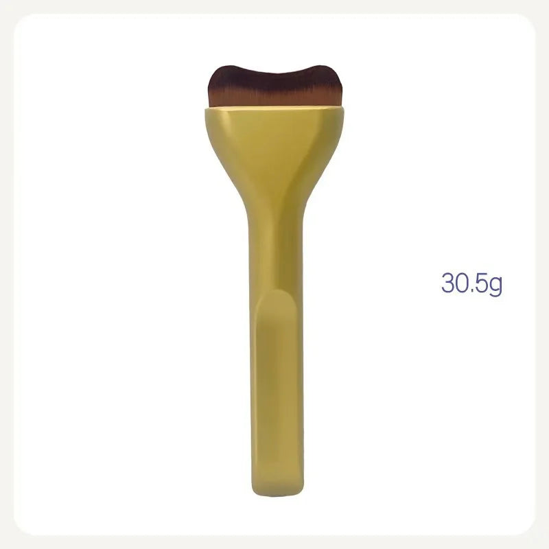 New 2Pcs Professional Foundation Makeup Brushes Soft Dense Hair For Blending Liquid, Cream Flawless Powder Makeup Beauty Tools