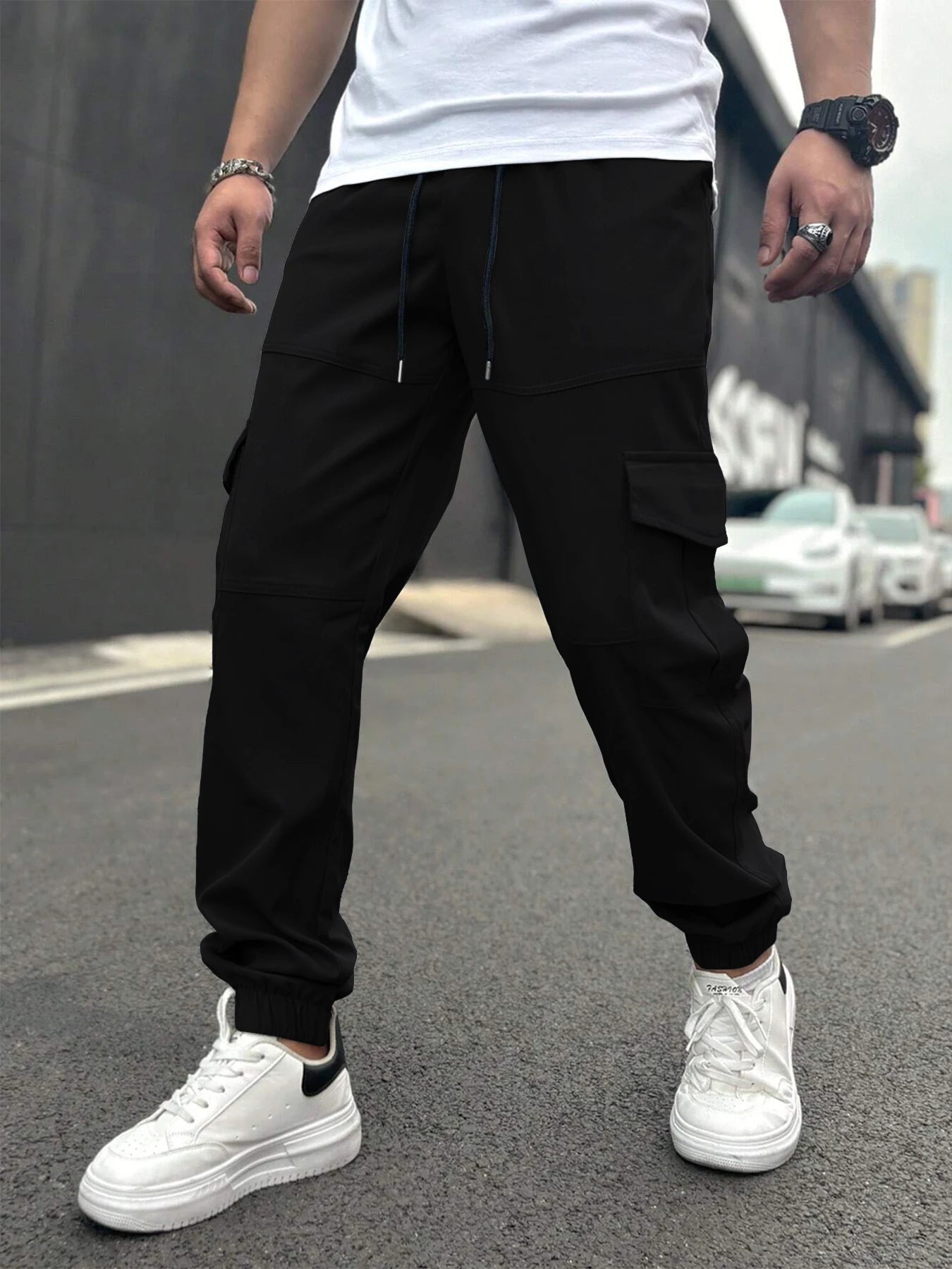 American Trendy Workwear Pants Casual Multi-Pocket Men's Harlan Loose Casual Trousers Comfortable Street Style Cargo Trousers