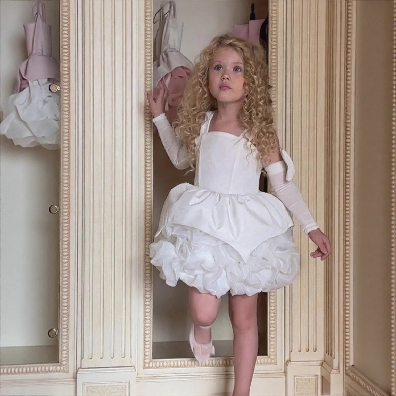 Luxe Velvet Girls Birthday Dress
