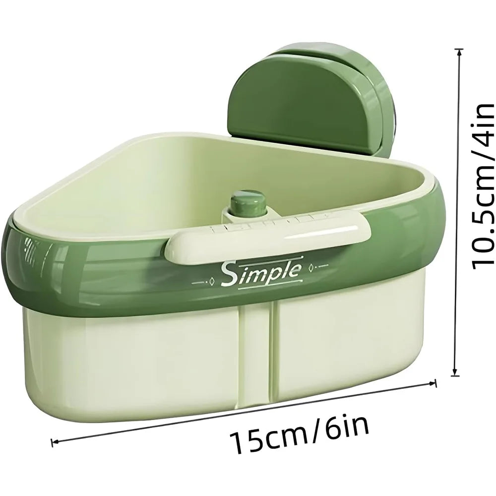 Kitchen Filter Drain Basket Fruit Vegetable Cleaning and Drainage Basket Cleaning Basket Triangular Sink Strainer for Food Waste