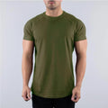 Men'S Summer Skinny Casual T-Shirt Short Sleeve Tee Male Gym Fitness Sport Cotton Tops Man Running Workouts Sweatshirt Clothing