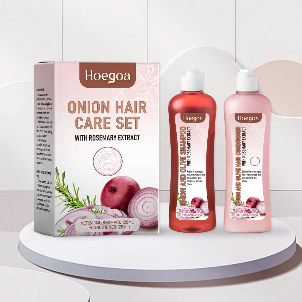 Onion and Rosemary Hair Shampoo and Conditioner Set - 240ml