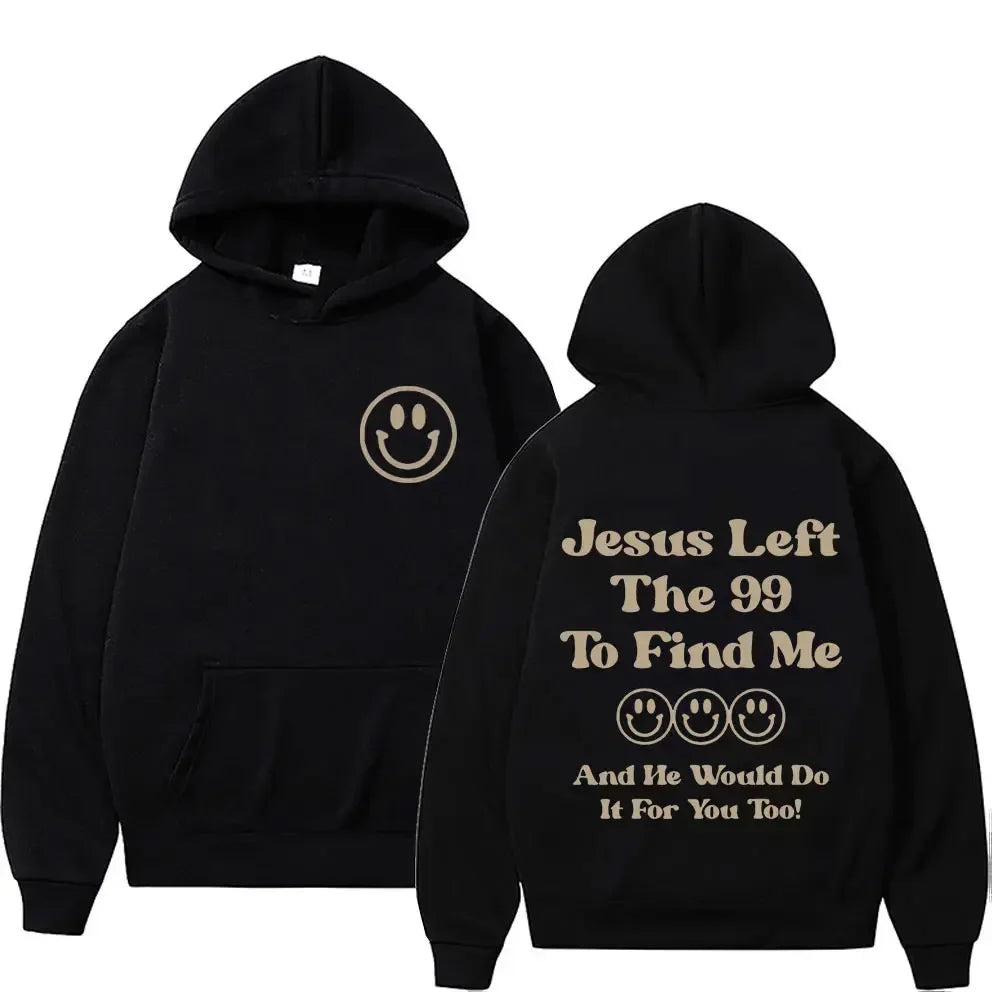 Christian Bible Verse Graphic Fleece Hoodie - Unisex Vintage Style