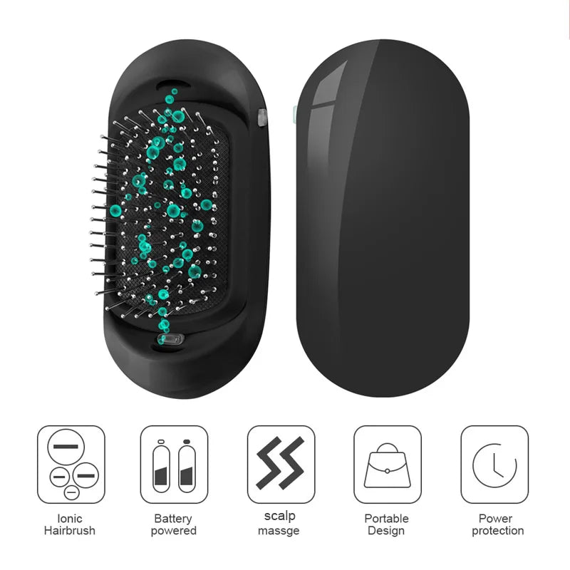 New Trend Portable Head Massager Brush Negative Ions Detangling Comb For Adults Kids Hair Detangler Brush For Wet Dry Hairbrush