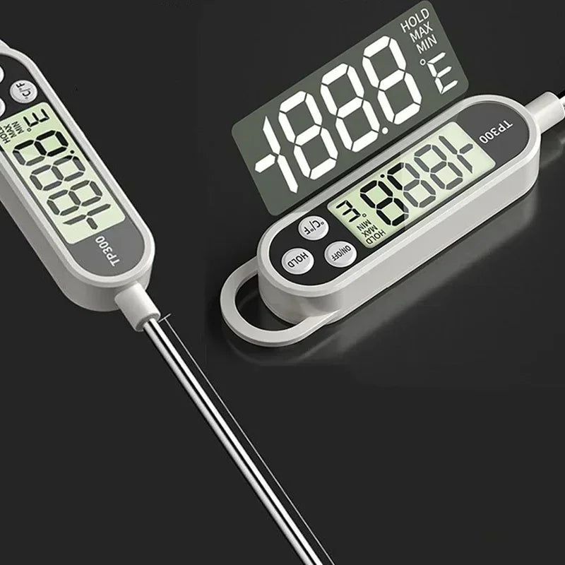 Termómetro de cocina digital para medir la temperatura de la carne, termómetro electrónico de alimentos con pantalla LCD
