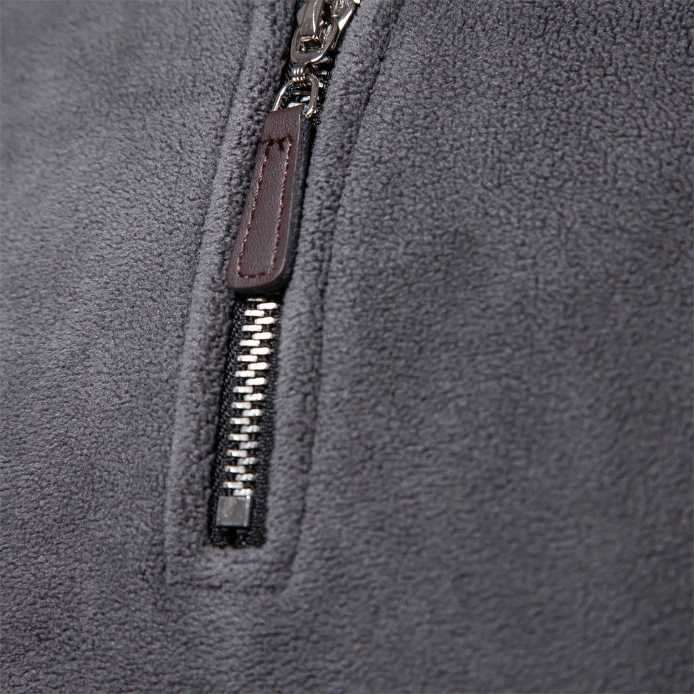 Aiopeson Brand Quality Thicken Warm Fleece Jacket For Men Zipper Neck Pullover Men'S Sweatshirt Soft Shell Mens Jacket