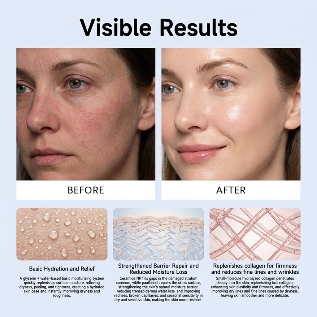 Jelly Mist Serum Brightening Firming Hydrating Face Spray Smoothing Facial Hyaluronic Acid Collagen Moisturizing Skincare Set
