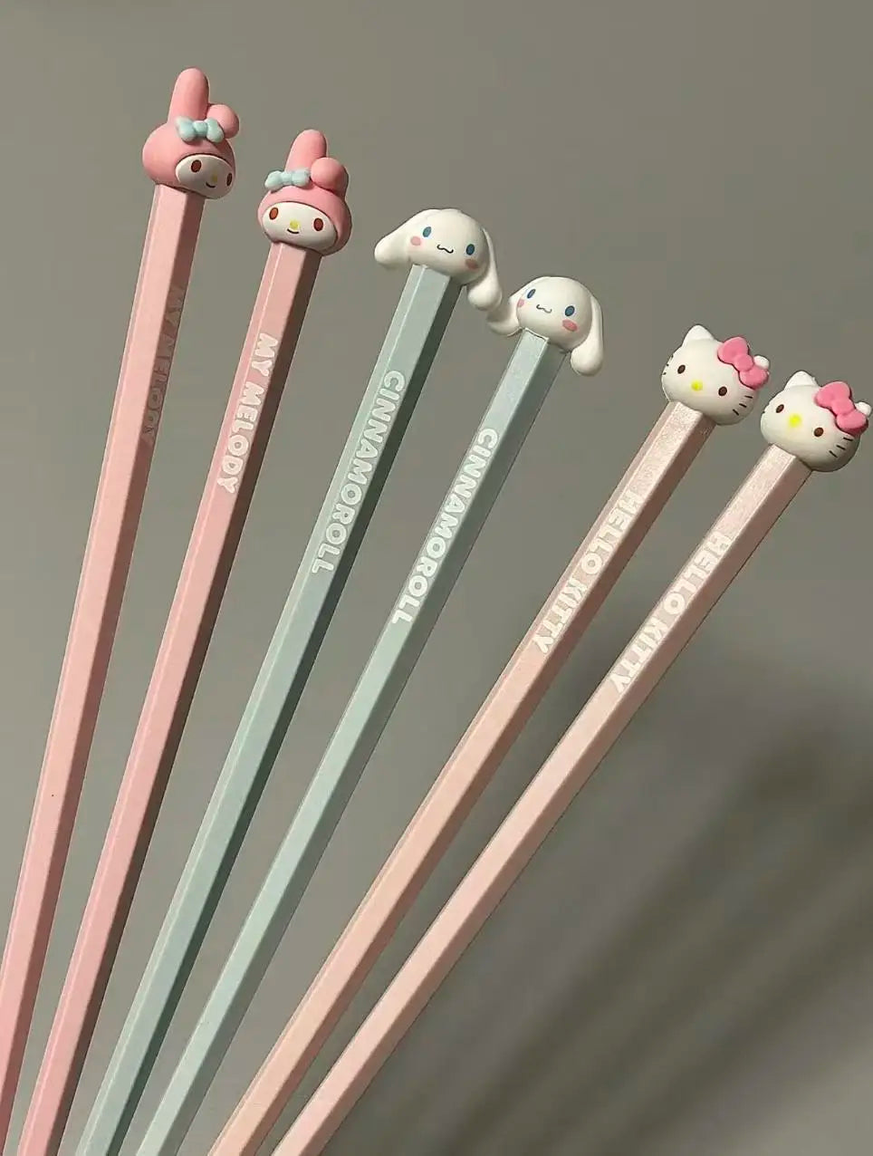 Palillos bonitos de dibujos animados con diseño de animales Kawaii, cubiertos japoneses reutilizables, accesorios de cocina y comedor, regalo para adolescentes al por mayor