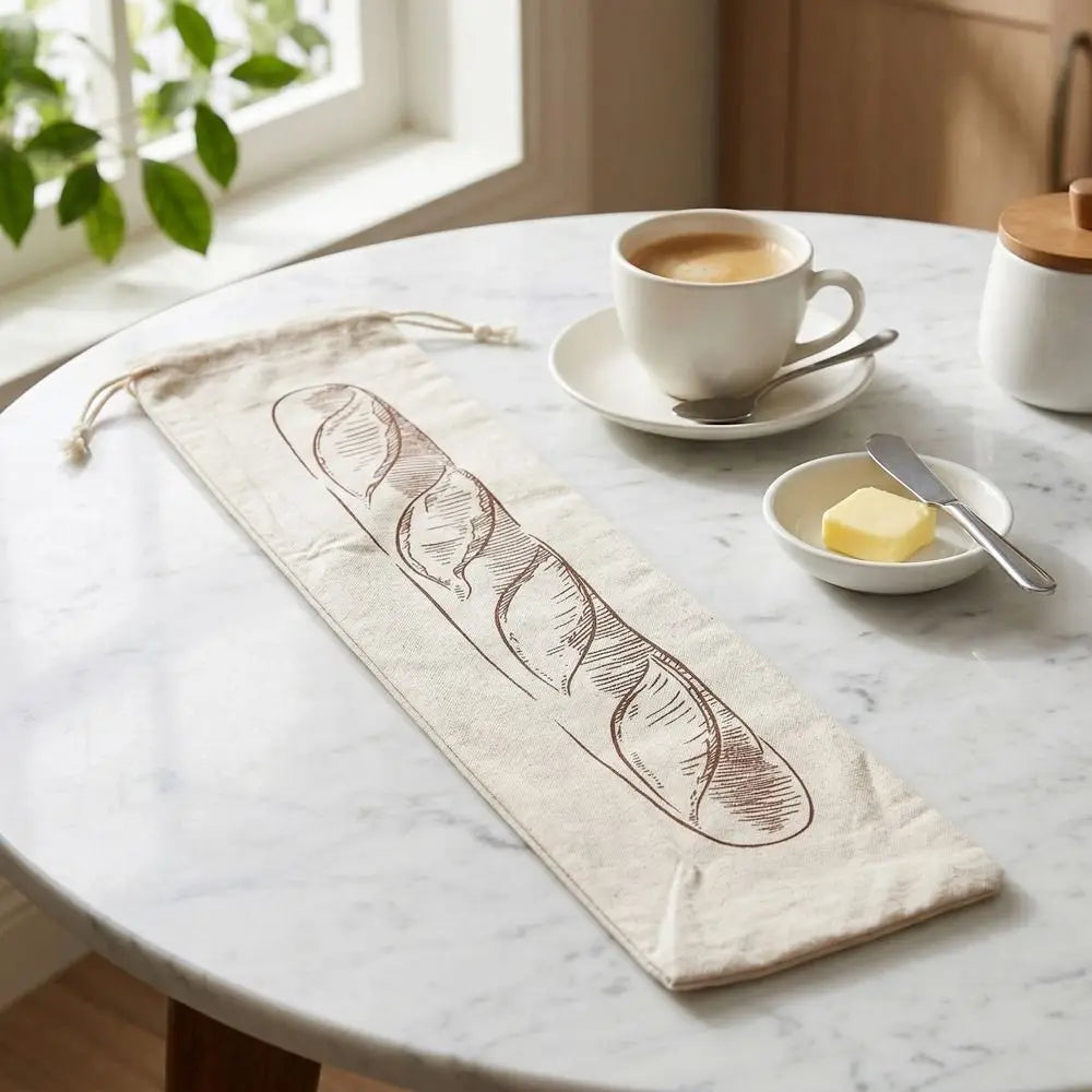 2 BOLSAS GRANDES DE LINO PARA PAN Bolsas de almacenamiento de pan ecológicas que mantienen la frescura, lavables, reutilizables con cordón, para panaderías