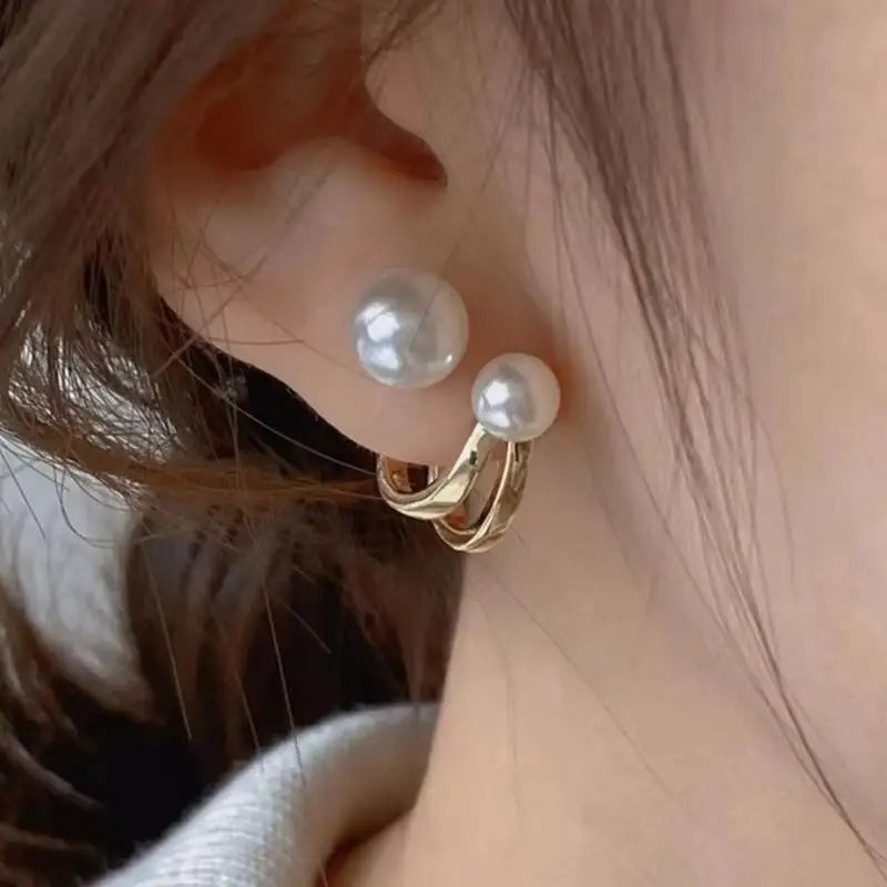 Korean Fashion Zircon Drop Earrings For Women'S Jewelry 2026 Trending New Luxury Women'S'S Geometric Hoop Earrings Pendientes Gifts