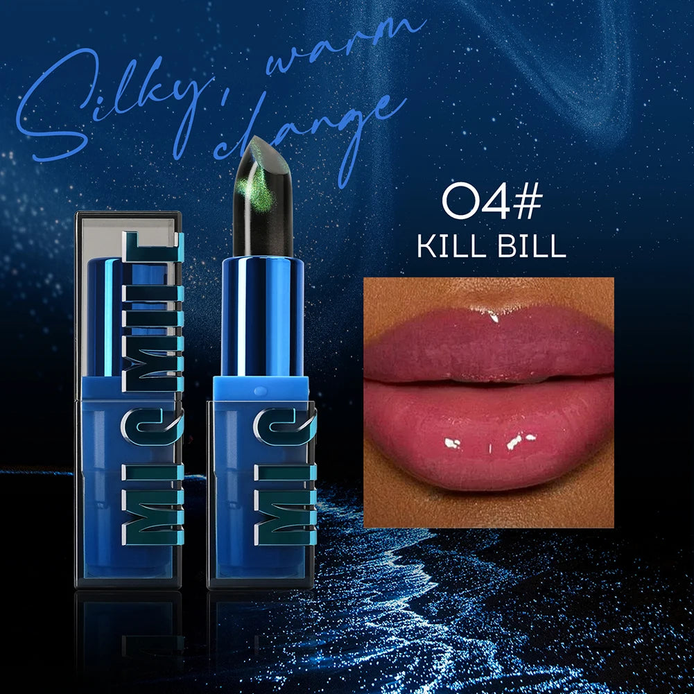Color Changing Mood Lipstick - Glitter Blue Crystal Temperature Balm