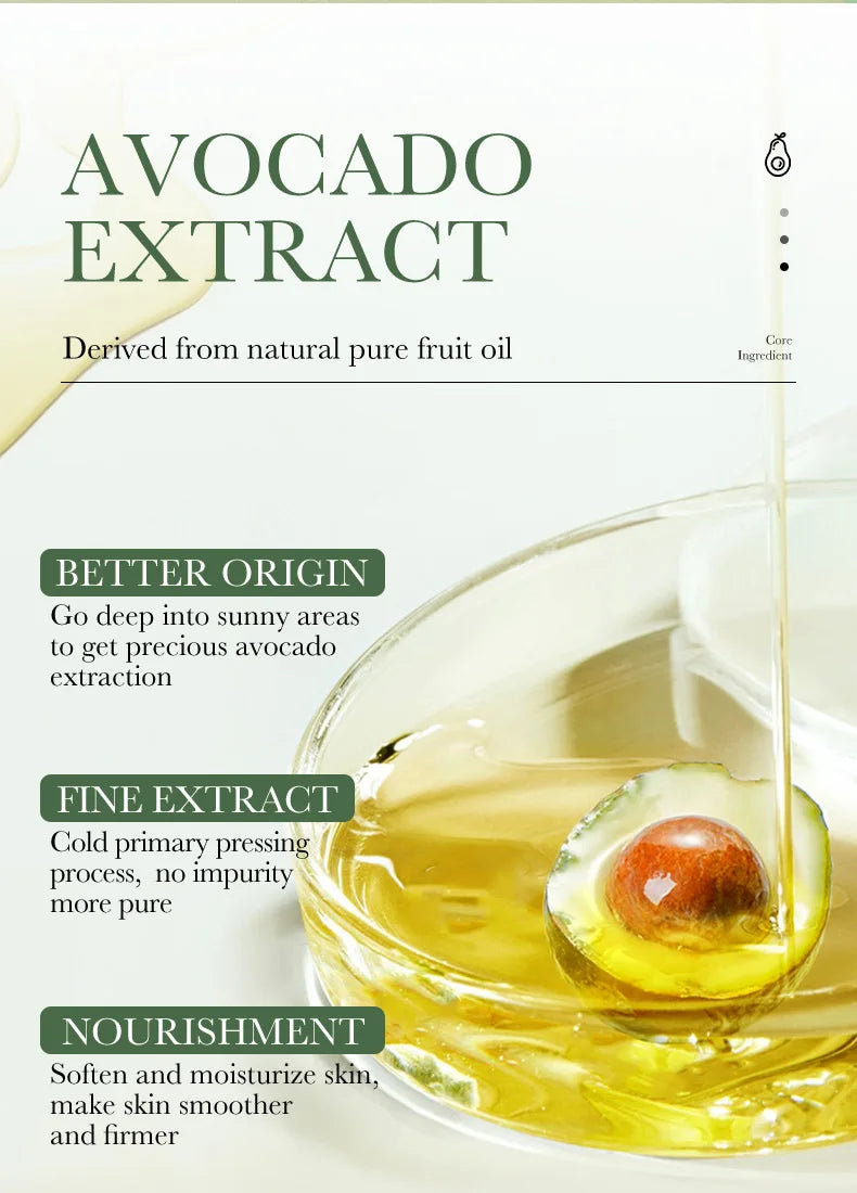 SADOER Avocado Skincare 6-Piece Set - Cleansing, Moisturizing, Care