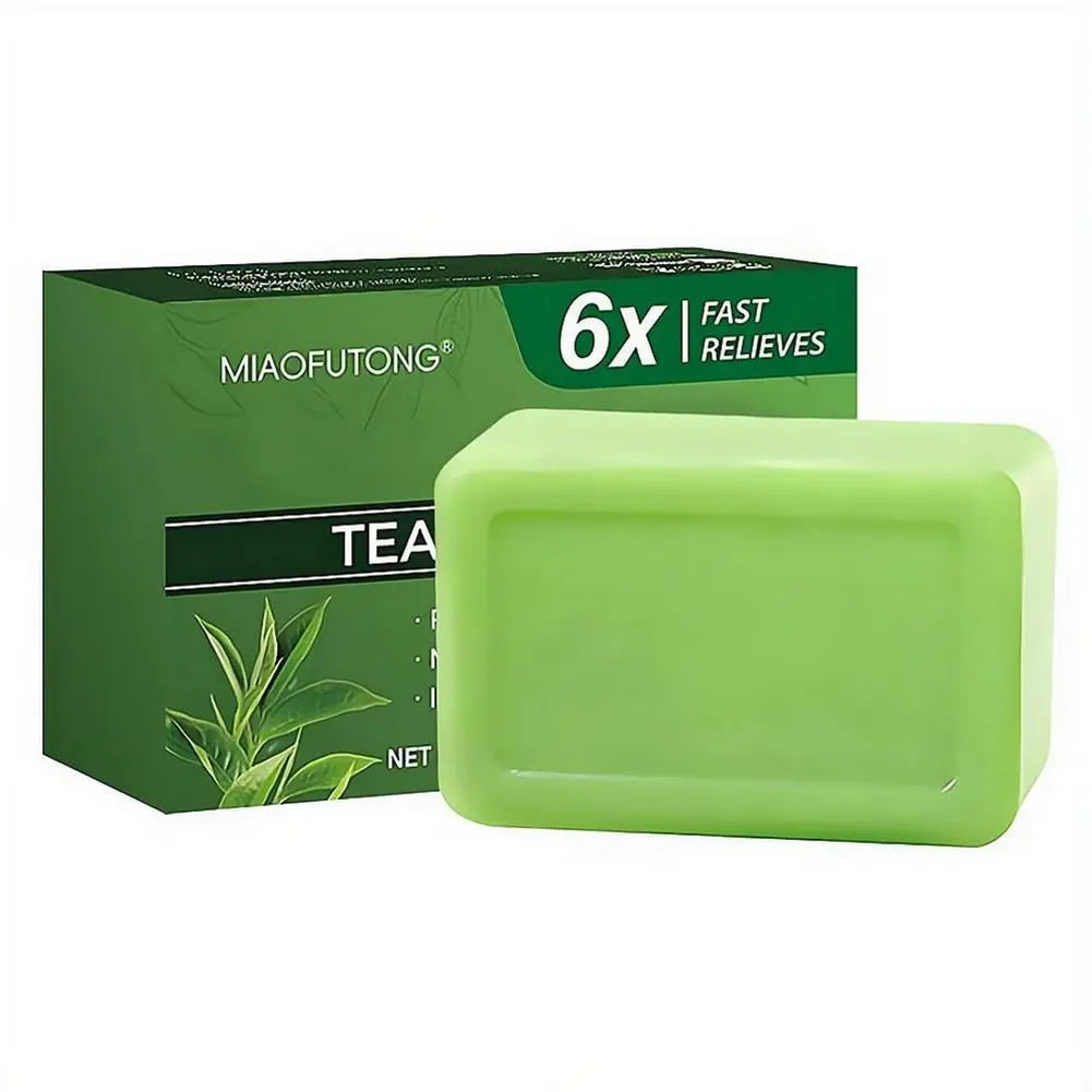 Gentle Exfoliating Bar Soap,Tea Tree Oil Soap For Body Skin Cleaning,Moisturizes Face And Body Natural Soaps Cleansing Bar Soap