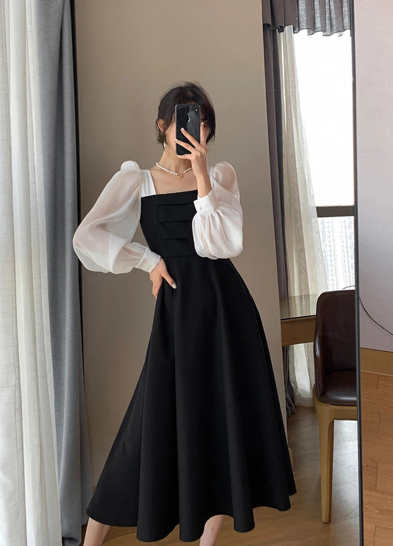 Women's Elegant Chiffon A-Line Dress
