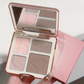Sweetmint Multi-Function 4 Shades Contour Palette, Brightening Shading Sculpting, Long-Lasting Face Makeup