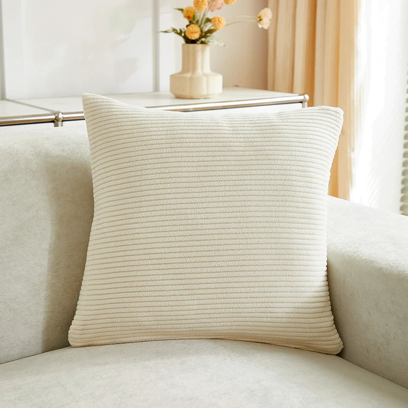 Soft Stripted Jacquard Throw Pillow |Home Decor