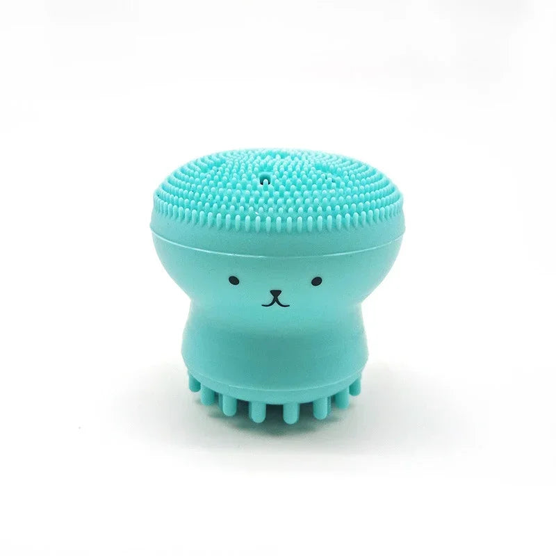 Double-Sided Silicone Facial Cleansing Brush For Acne Prone Skin Blackhead Removal Pore Cleaner Exfoliator