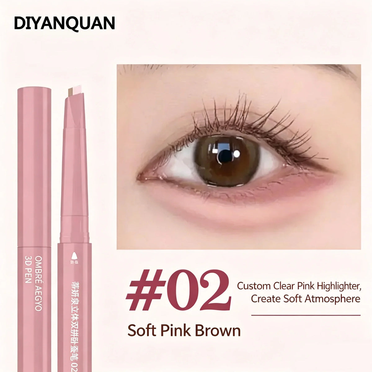 2-in-1 Dual-Ended Aegyo Sal Pen - Waterproof Under-Eye Highlighter