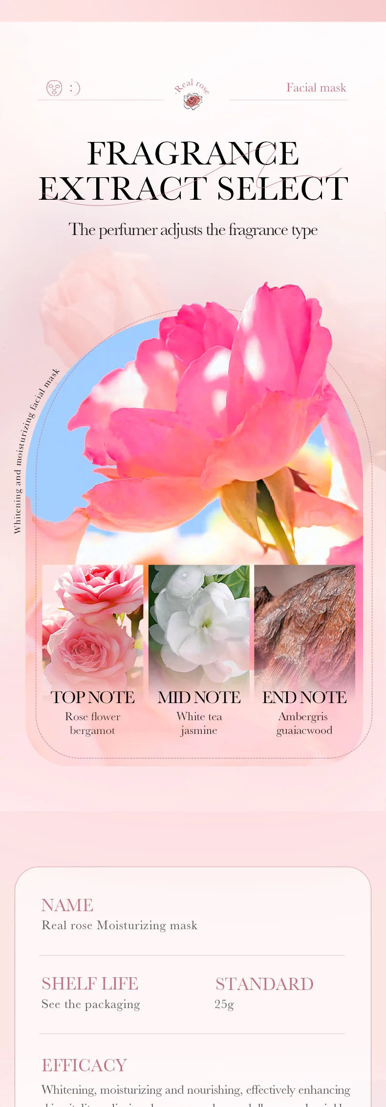 10pcs SADOER Fruit Floral Fragrance Face Mask Moisturizing Anti Wrinkle Hydrating Chamomile Facial Masks Skin Care