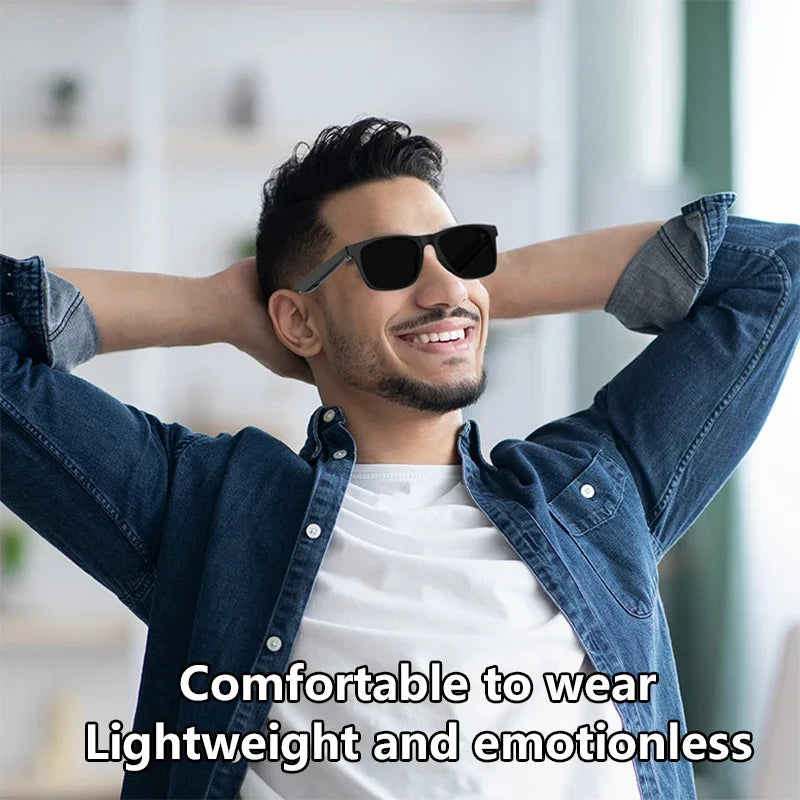 Lenovo 2026 New AI Smart Glasses Touch Control Photo Camera Recording Translator Voice Assistant Music Play Wireless Sunglasses