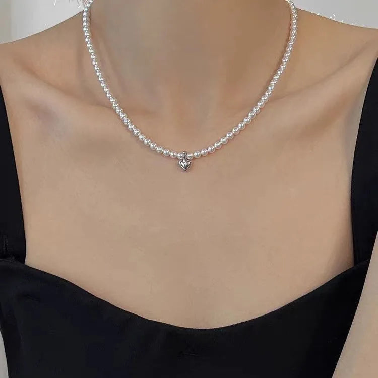 Multi-Layer Imitation Pearl Bead Necklace for Women