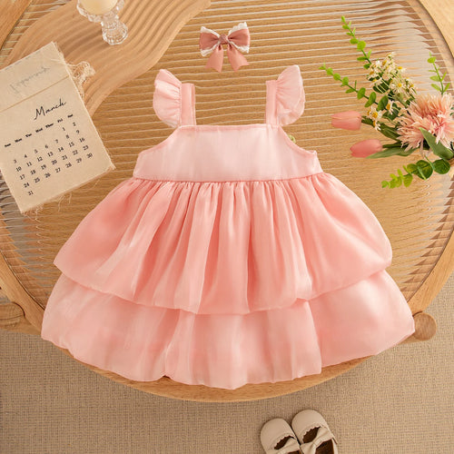Baby Girl Dress Tulip Halter Puffy Princess Dress Soft Cotton Comfort By Little Tulips For Baby Girls