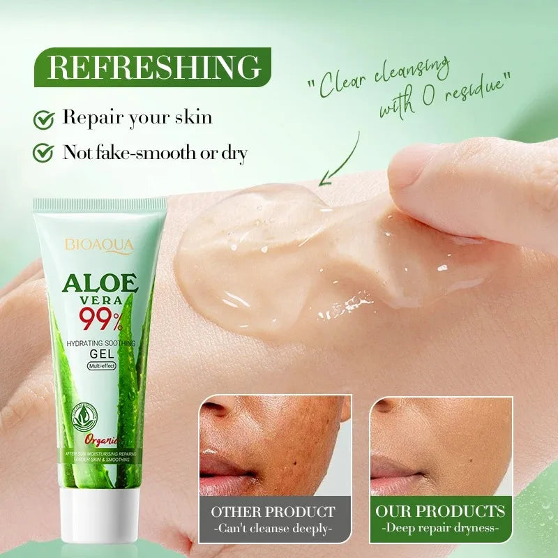 Aloe Vera Moisturizing Gel for Face and Body - Hydrating Cream