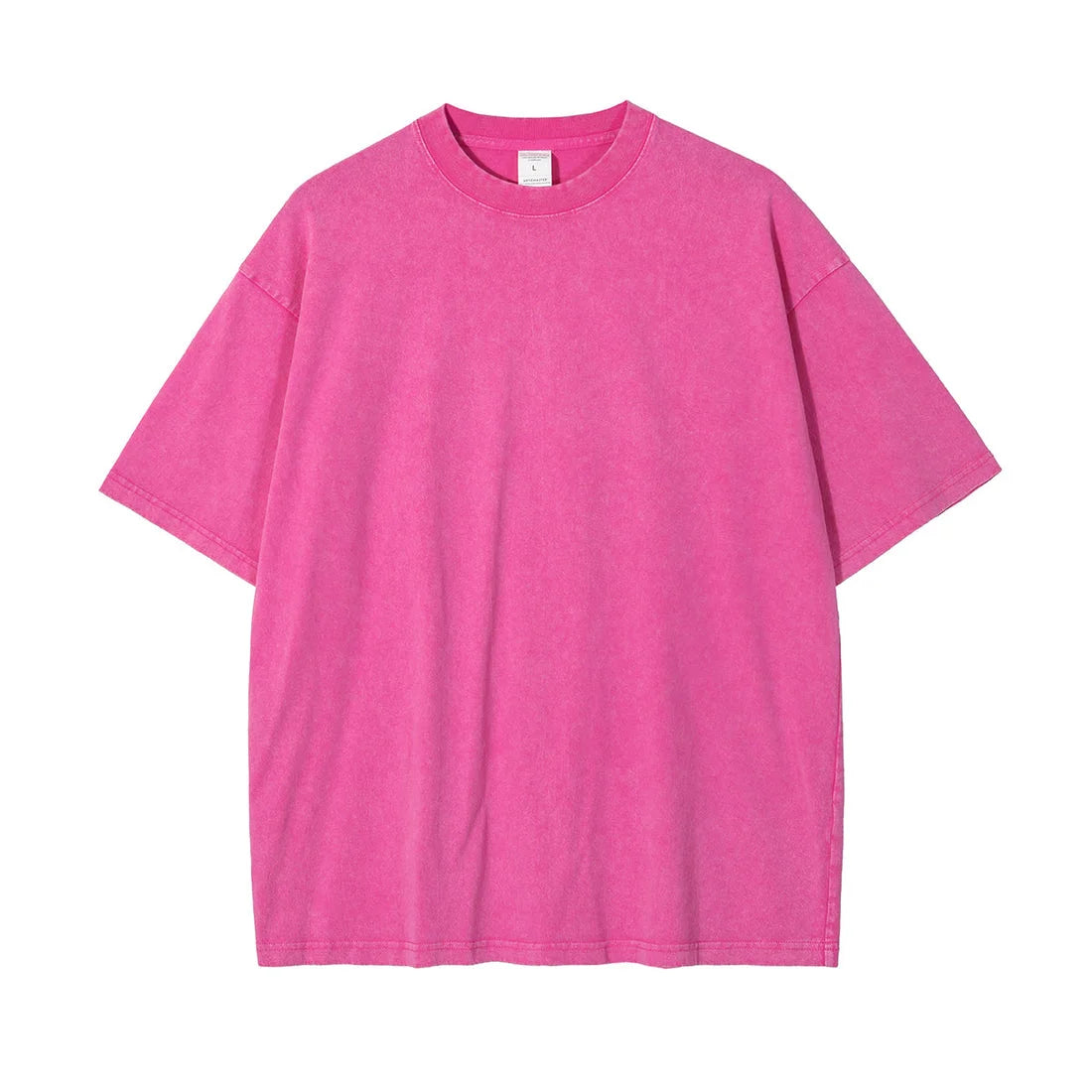 Men's Oversized Cotton T-Shirt - Short Sleeve Vintage Y2K Style