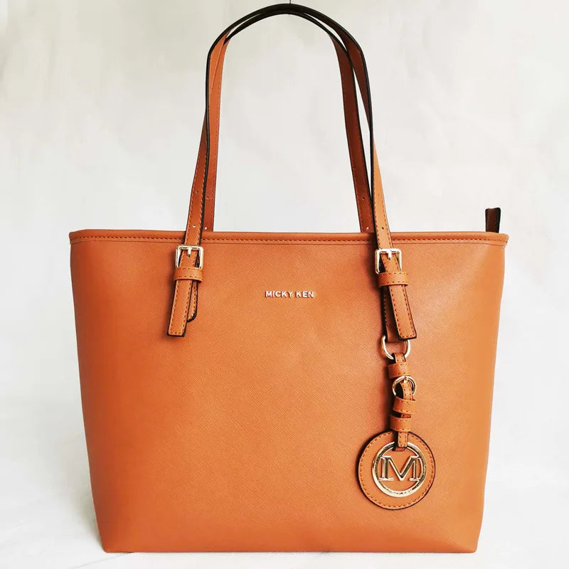 VKJF Women's Casual Tote Bag - PU Leather Shoulder Crossbody Bag