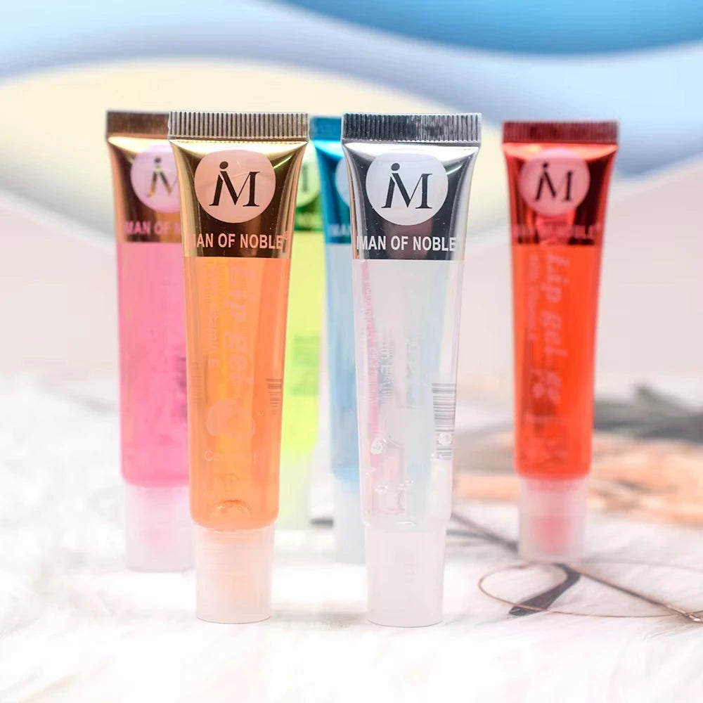 6Pcs Fruit Flavor Lip Oil Set - Moisturizing Plumping Lip Gloss