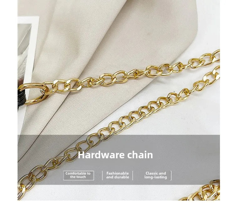 Crocodile Pattern Shoulder Bags For Women Fashion Chains Squre Bag Purse Female Pu Leather Crossbody Handbag Daily Phone Clutch