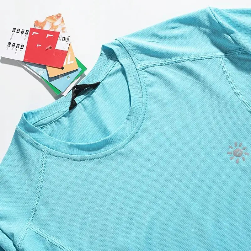 Outdoor Large Order 3D Tailoring Men's Summer 2026 Quick Dry Breathable Sweat Absorbing round Neck Short Sleeve T-Shirt