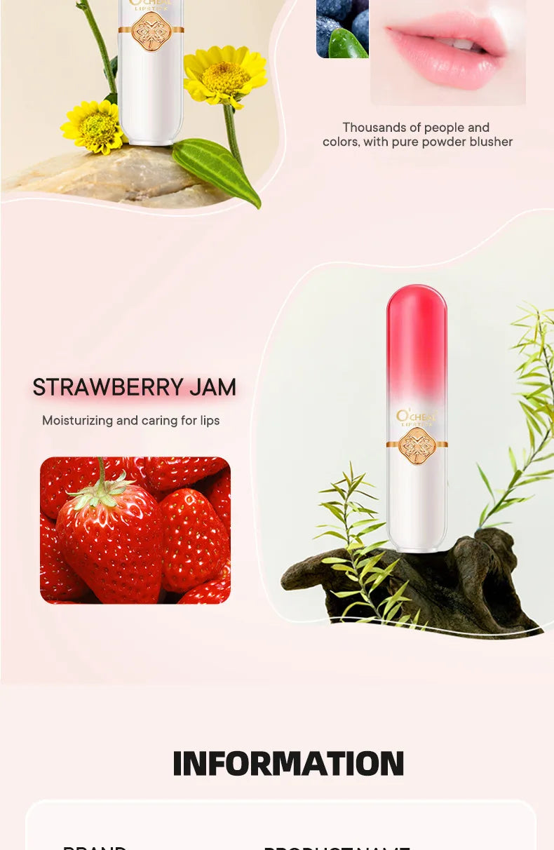 Twist Up Solid Lipstick Stick Moisturizing Pink Shine Glossy Long Lasting Smooth Lip Color Crayon Party Festival Daily Makeup