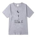 Summer Casual Men'S T-Shirt Top Quality Cotton Blend Cool Funny Astronaut Print Casual Loose For Men T Shirt O-Neck Top Men Tee
