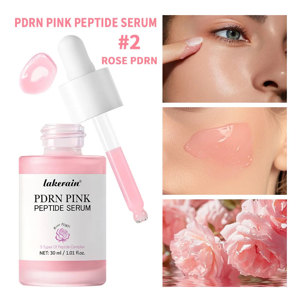 Salmon DNA PDRN Pink Peptide Serum Pink Glow Serum Remove Skin Darkness Hydrating Moisturizing Firming Korean Skincare Gifts