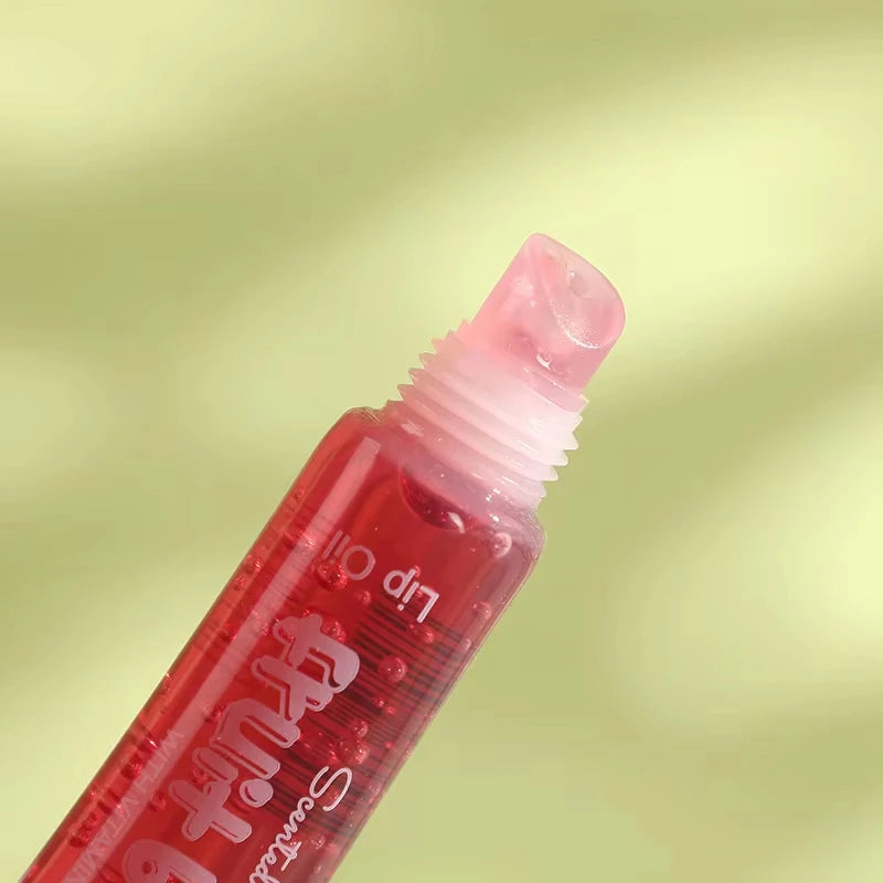 6Pcs Fruit Flavor Lip Oil Set - Moisturizing Plumping Lip Gloss