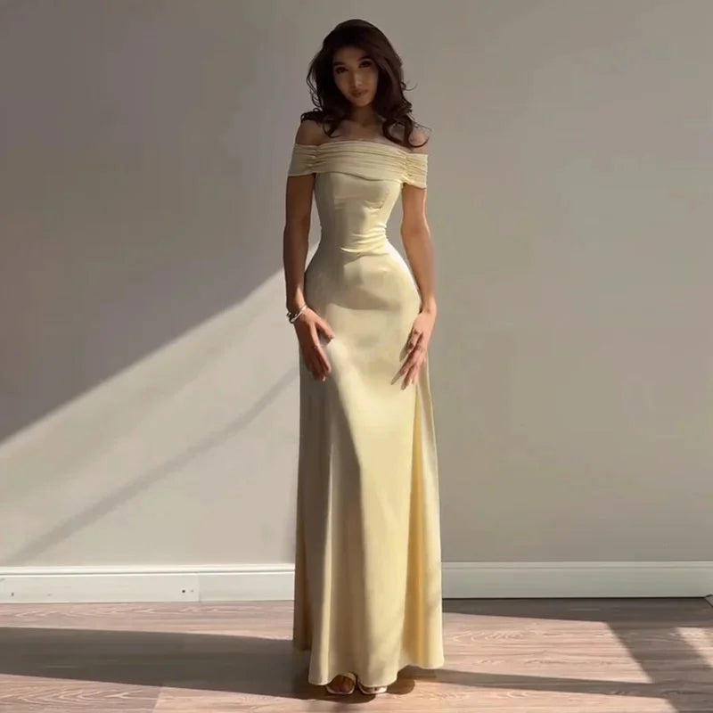 Off Shoulder Bodycon Long Dress Sexy Hip Hugging Party Evening Gown Mermaid Split Slim Club Cocktail Dress Women Red Elegant