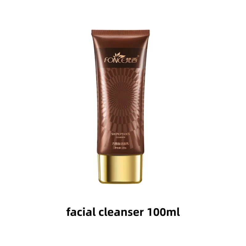 Fonce Hexapeptide Firming Anti Aging Set For Women Includes Cleanser Serum Toner And Anti Wrinkle Cream