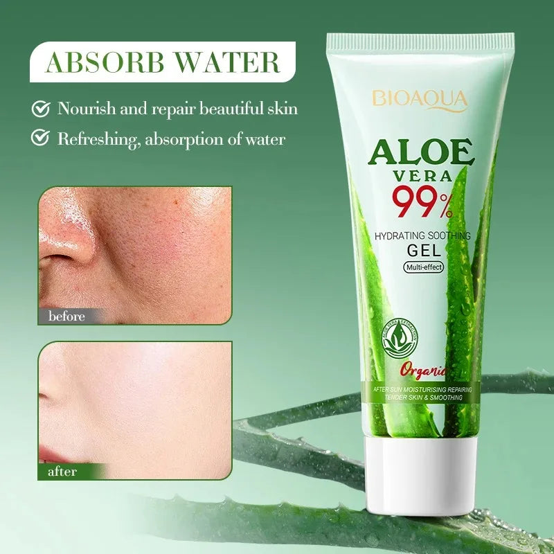 Aloe Vera Moisturizing Gel for Face and Body - Hydrating Cream