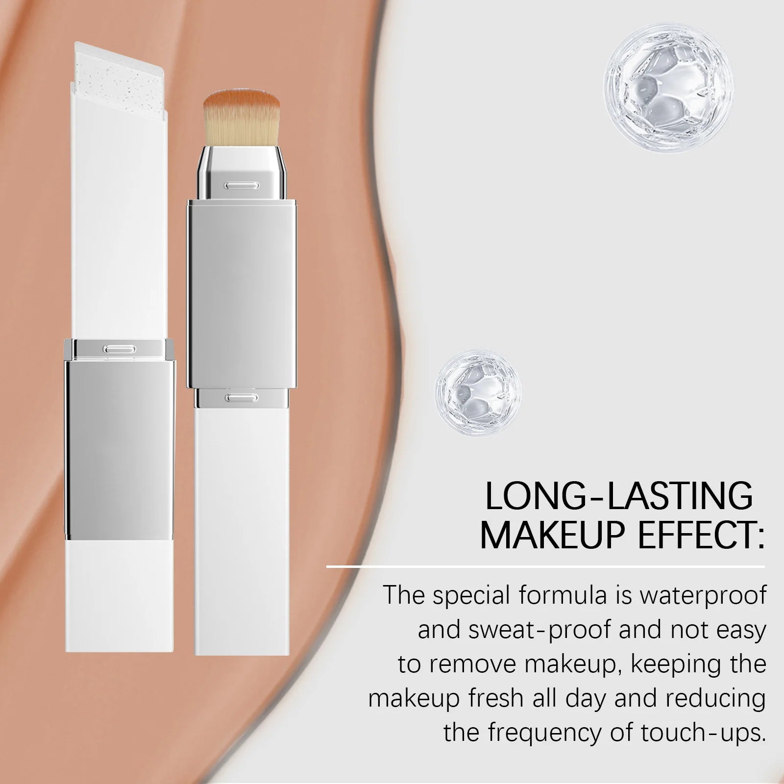 AMZ 13g Darkening Skin Blotting Duo-Action Foundation Stick is a Natural, Moisturizing, Refreshing, Lightweight