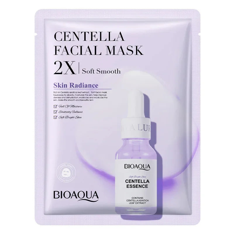 20pcs/5pcs Centella Collagen Face Mask VC Moisturizing Refreshing Sheet Masks Hyaluronic Acid  Facial Mask Skin Care Products