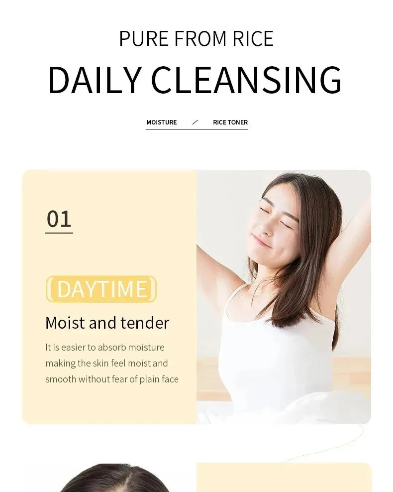 BIOAQUA Rice Raw Pulp Face Care Facial Cleanser Face Wash Foam Skincare Moisturizing Skin Brightening Rejuvenation Face Cleanser