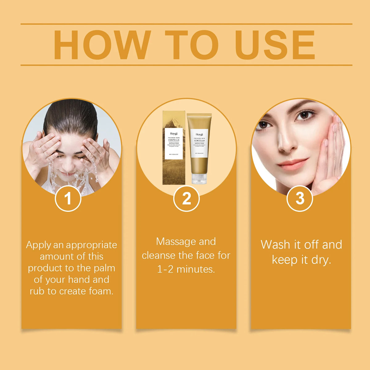 Eelhoe Centella 3-Step Skincare Set - Cleansing Oil, Foam & Serum