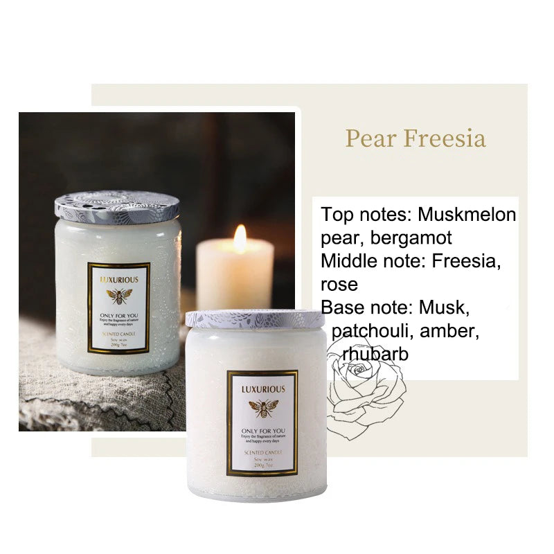 7 oz Natural Soy Scented Candle – Aromatherapy Jar Candle for Home Decor & Gifting