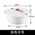 Microondas Horno Caja Especial Sopa Calentada Olla Arroz al Vapor Bollos Calientes al Vapor con Tapa Herramienta de Cocina de Grado Alimenticio Ecológica