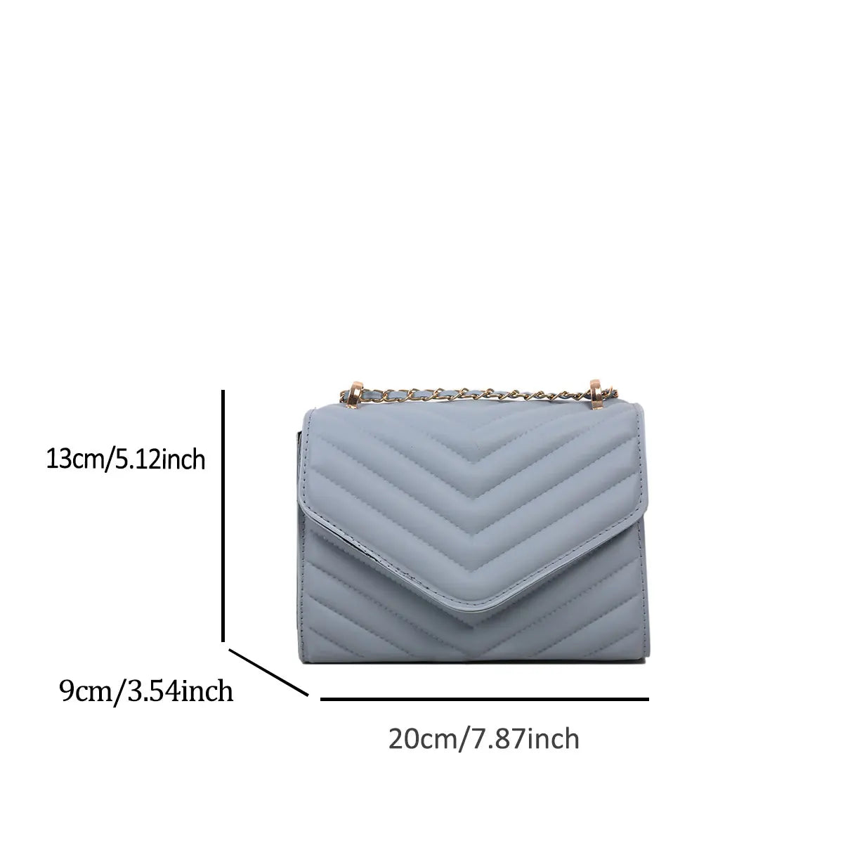 Fashionable Elegant Argyle Quilted Small Square Bag Woven Chain Magnetic Suction Buckle Diagonal Cross Bag Commuter Shoulder Bag